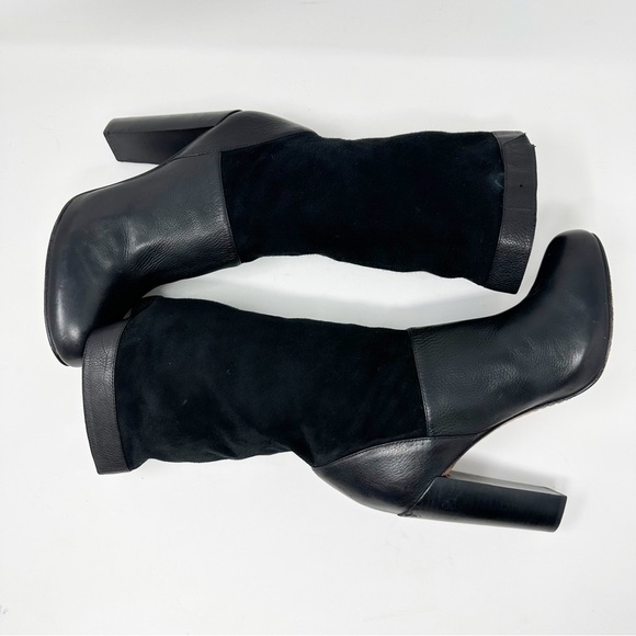 Rachel Zoe Leather Claudia Slouch Heeled Boots - Picture 7 of 13